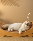 Theia Wooden Cat Scratcher & Bed