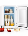 4L Cosmetic & Skincare Mini Fridge with LED Mirror – Portable Hot & Cold Beauty Fridge