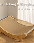 Theia Wooden Cat Scratcher & Bed