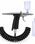 Professional Water Oxygen Spray Airbrush Handpiece with Coiled Hose for Facial Beauty Machines