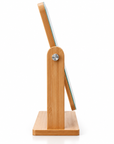360° Rotating Wooden Vanity Mirror with Adjustable Tabletop Stand