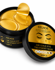 24K Gold Hydrogel Under Eye Patches – 60 Pieces / 30 Pairs – Hydrating Eye Care