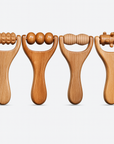 Theia 4-Piece Pure Pear Wood Massage Roller Set