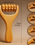 Theia 4-Piece Pure Pear Wood Massage Roller Set