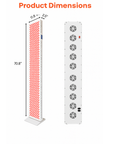 Full Body Red Light Therapy Panel Standing | 576 Dual-Chip LEDs | 9-Wavelength Infrared Light | Pain Relief & Recovery
