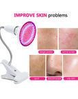 Red Light Therapy Lamp Deep Blue&Red 660nm Near Infrared 850nm for Full Body Skin