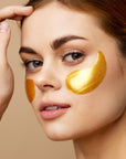 60PCS 24K Gold Eye Mask Anti Dark Circles Eye Patches for Puffy Eyes, Wrinkles, Fine Lines, Firming and Moisturizing Skincare