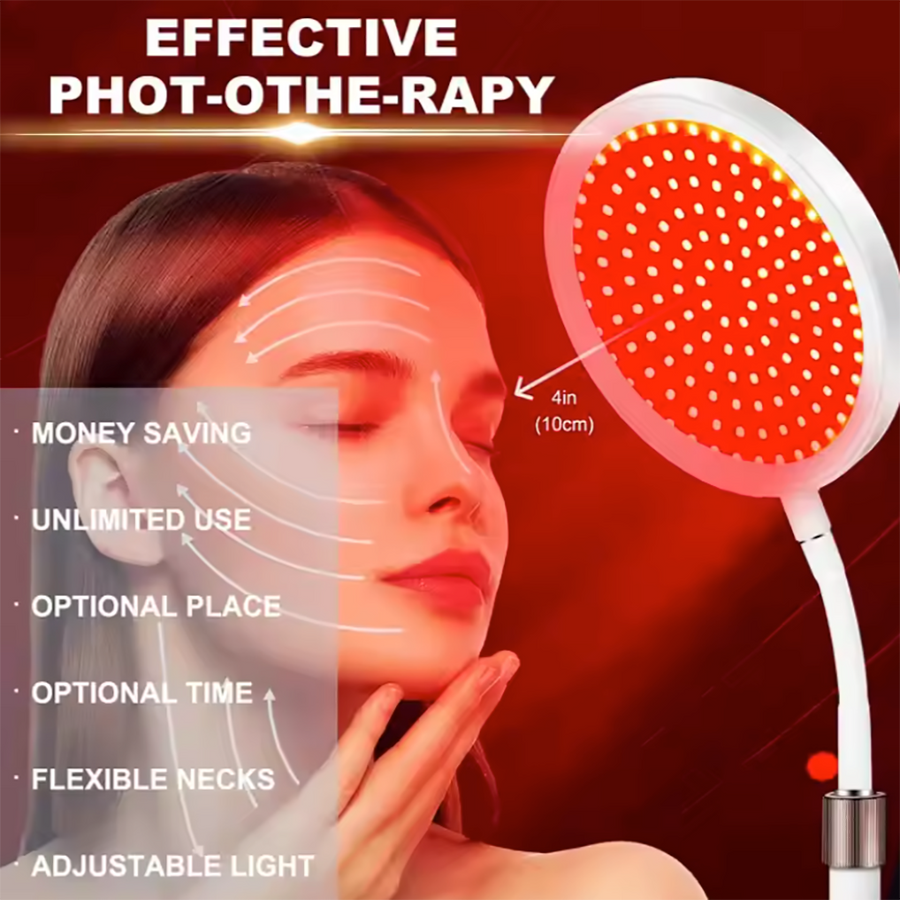 Theia Sun Lux Red LED Desktop Infrared Therapy Lamp – 660nm Red Light Therapy for Pain Relief & Skin Rejuvenation