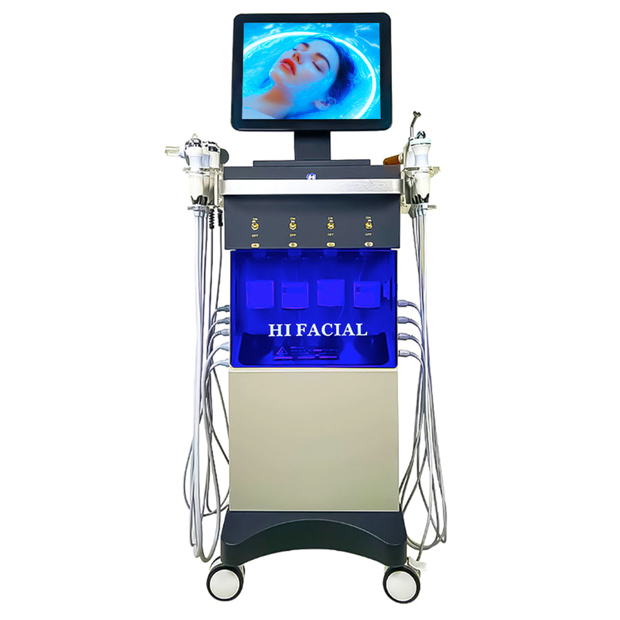 Theia Beautymaster Hydra 14 In 1 Diamond Peeling Hydro Microdermabrasion Oxygen Jet Aqua Facials Skin Care Cleaning Hydra Dermabrasion Facial Machine