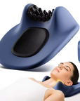 EMS Pulse Neck Pillow Massager – Electric Cervical Stretcher with Heating and Vibration for Muscle Relaxation