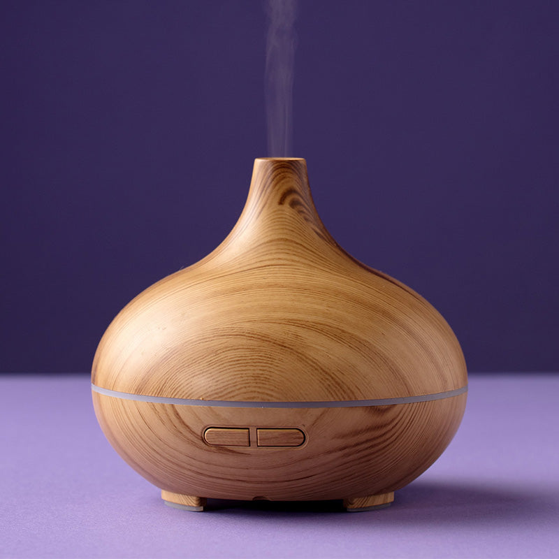 Theia Aroma Diffuser & Humidifier, Wood Look, LED Color Changer, 300 ml
