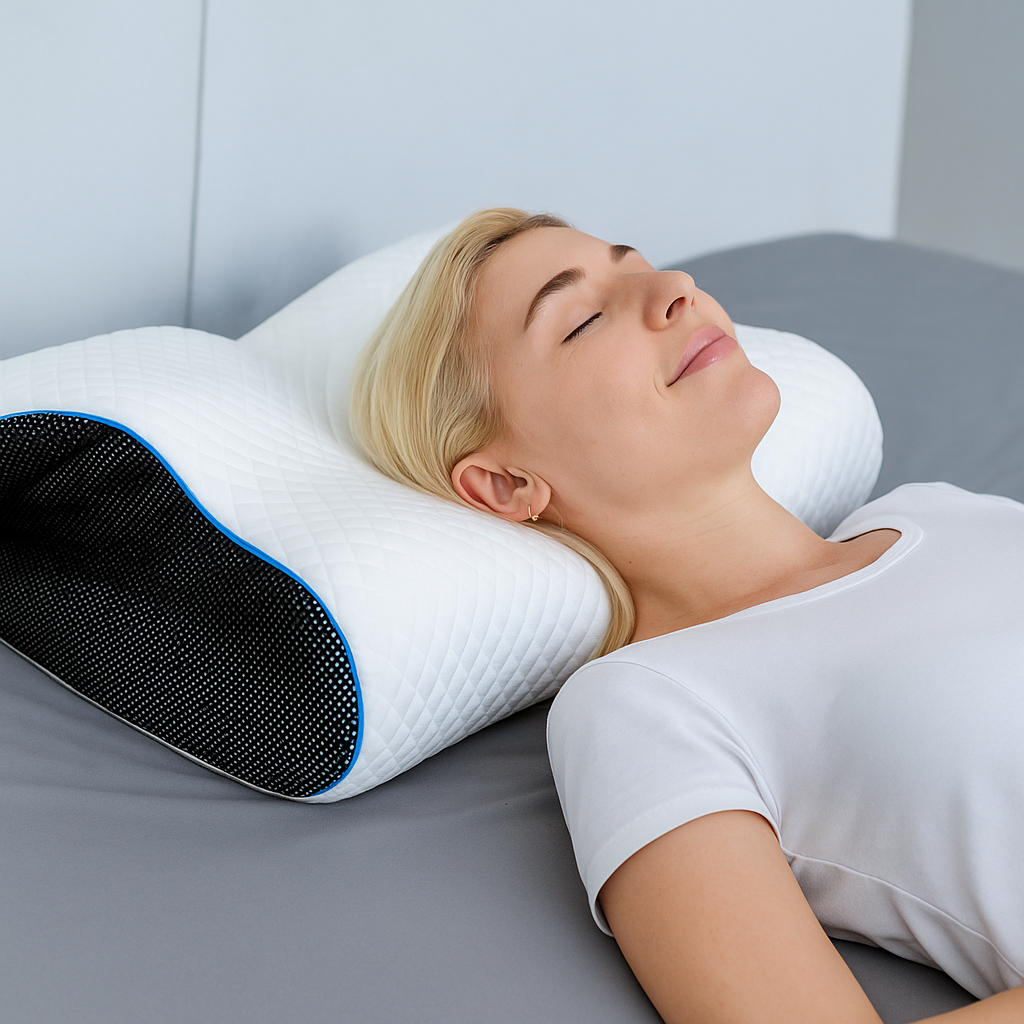 THEIA Ultimate Sleep Pro – Ergonomic Memory Foam Pillow for Neck Support & Spine Alignment