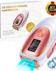 Theia IPL Laser Hair Removal Epilator With Ice Colding 5 Levels 2 Modes 999900 Flashes Whole Body Treament at Home For Men Women