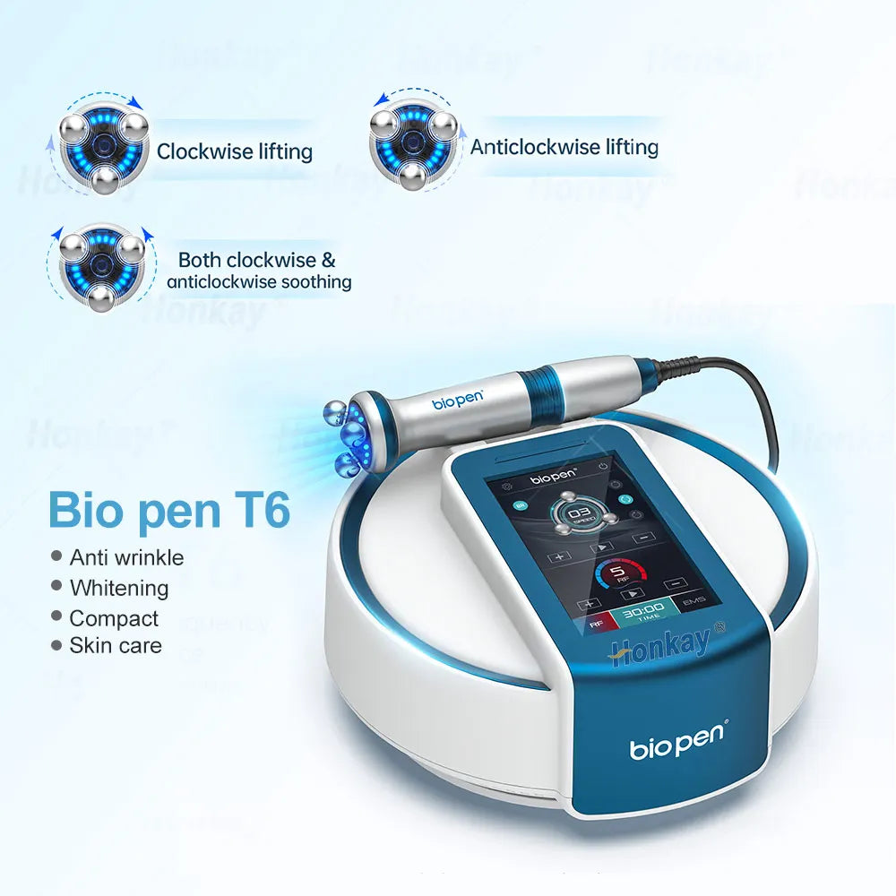 BIO PEN 360° RF & Blue Light EMS Roller – Professional Skin Tightening & Lifting Tool