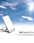 Winter Light Therapy Lamp - 10,000 Lux Full Spectrum SAD Lamp with Adjustable Brightness & Night Light Mode