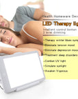 Winter Light Therapy Lamp - 10,000 Lux Full Spectrum SAD Lamp with Adjustable Brightness & Night Light Mode