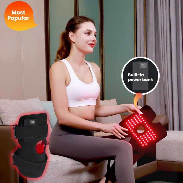 Theia Red Light Therapy Knee Belt - 60PCS LED Infrared Light 660nm & 850nm (1 Piece)