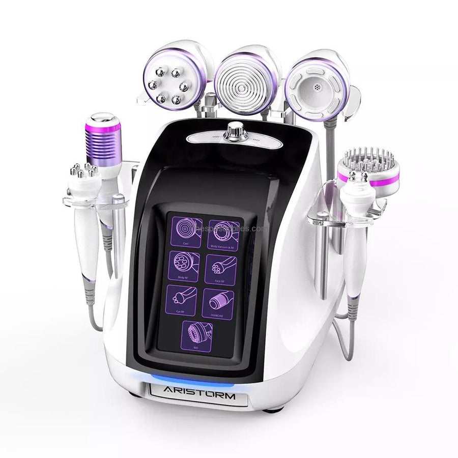 Aristorm 40k Cavitation Machine 9 in 1 Vacuum Radiofrequency Skin Tightening Body Slimming Facial Skin Care Massager