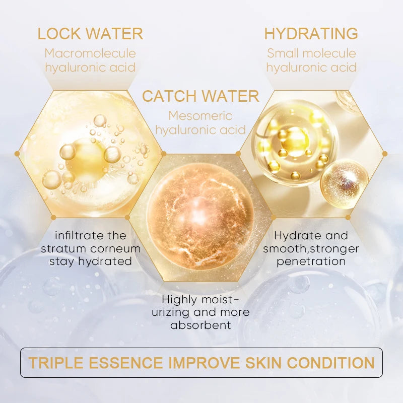 24K Gold Hyaluronic Acid Facial Ampoule Collection – Intensive Hydration & Radiance Skin Treatment