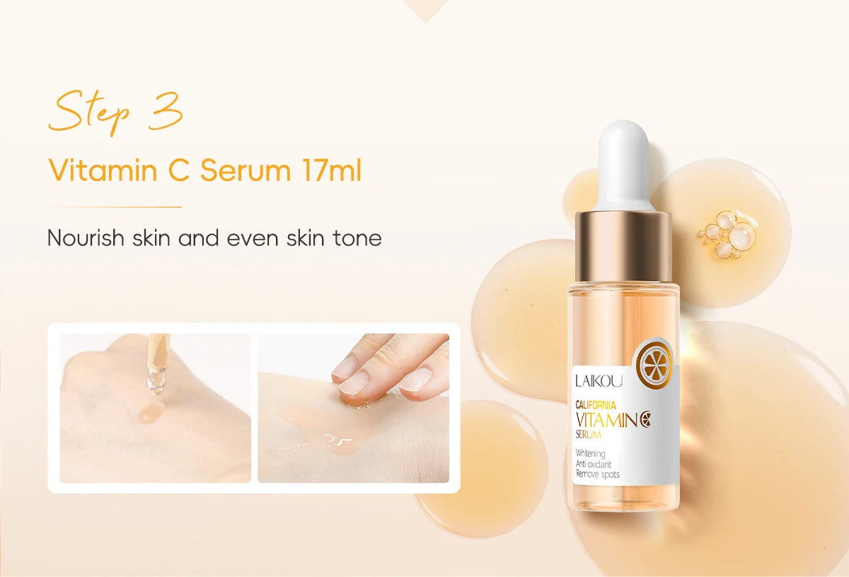 Vitamin C Skincare Set – 5-Piece Daily Facial Care Collection