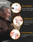 Mini Rechargeable Digital Hearing Aid – BTE Sound Amplifier for Elderly, Portable with Adjustable Tone