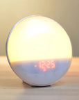 Theia Wake Up Light Alarm Clock with Sunrise/Sunset Simulation Dual Alarms FM Radio Nightlight 7 Colors Natural Sounds Snooze