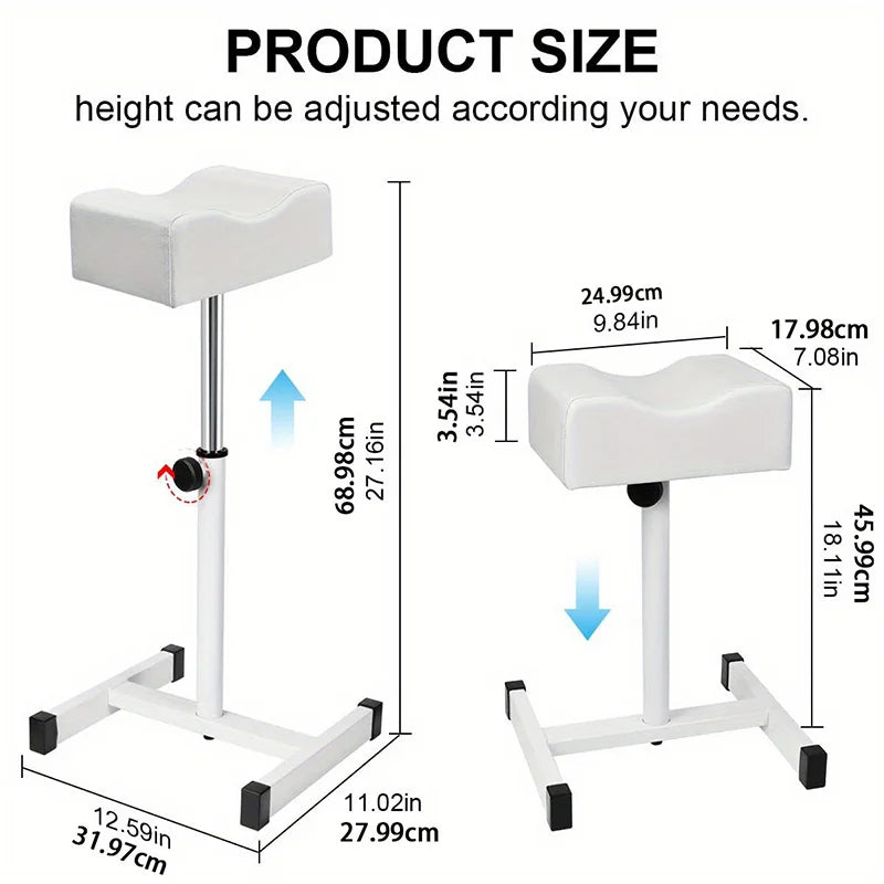 Adjustable Pedicure Footrest – Professional Manicure & Salon Foot Support Stand