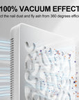 Professional Brushless Nail Dust Collector – 20W High Suction Manicure Vacuum