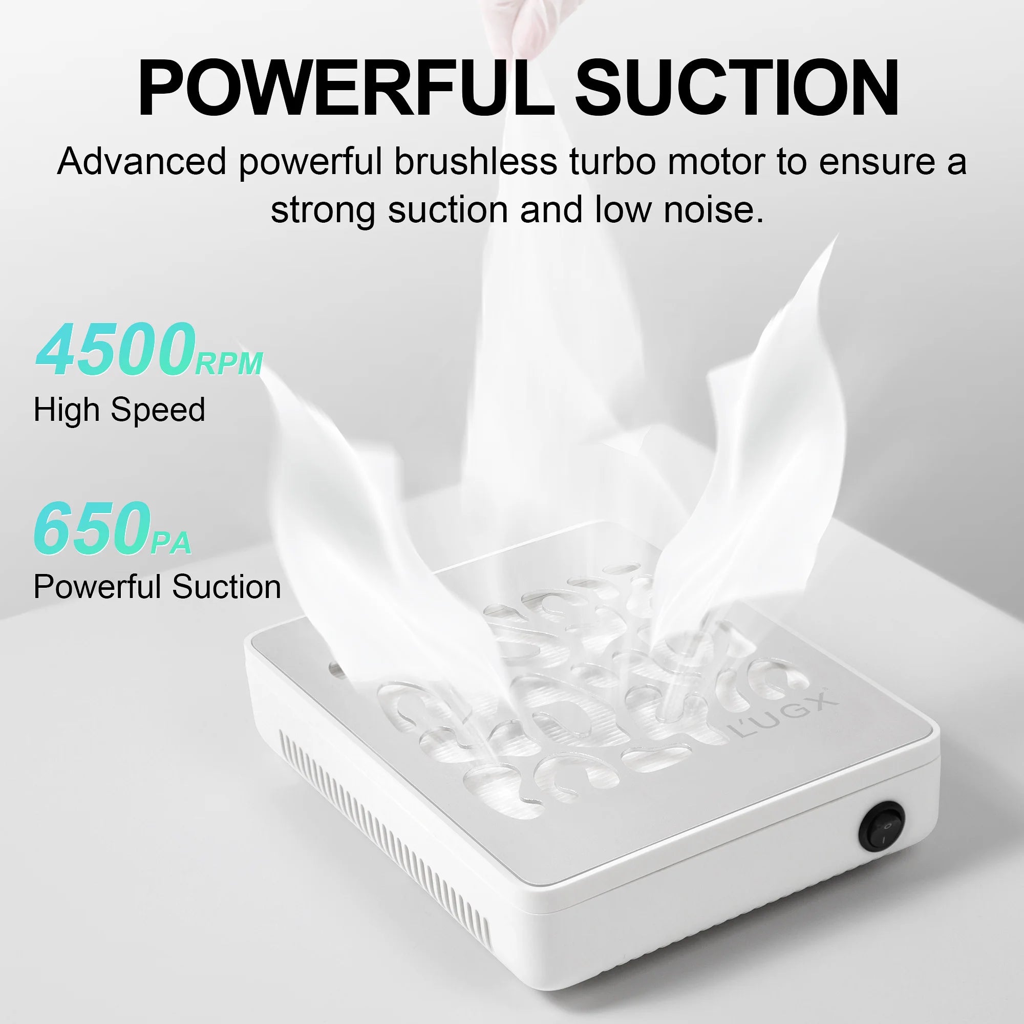 Professional Brushless Nail Dust Collector – 20W High Suction Manicure Vacuum