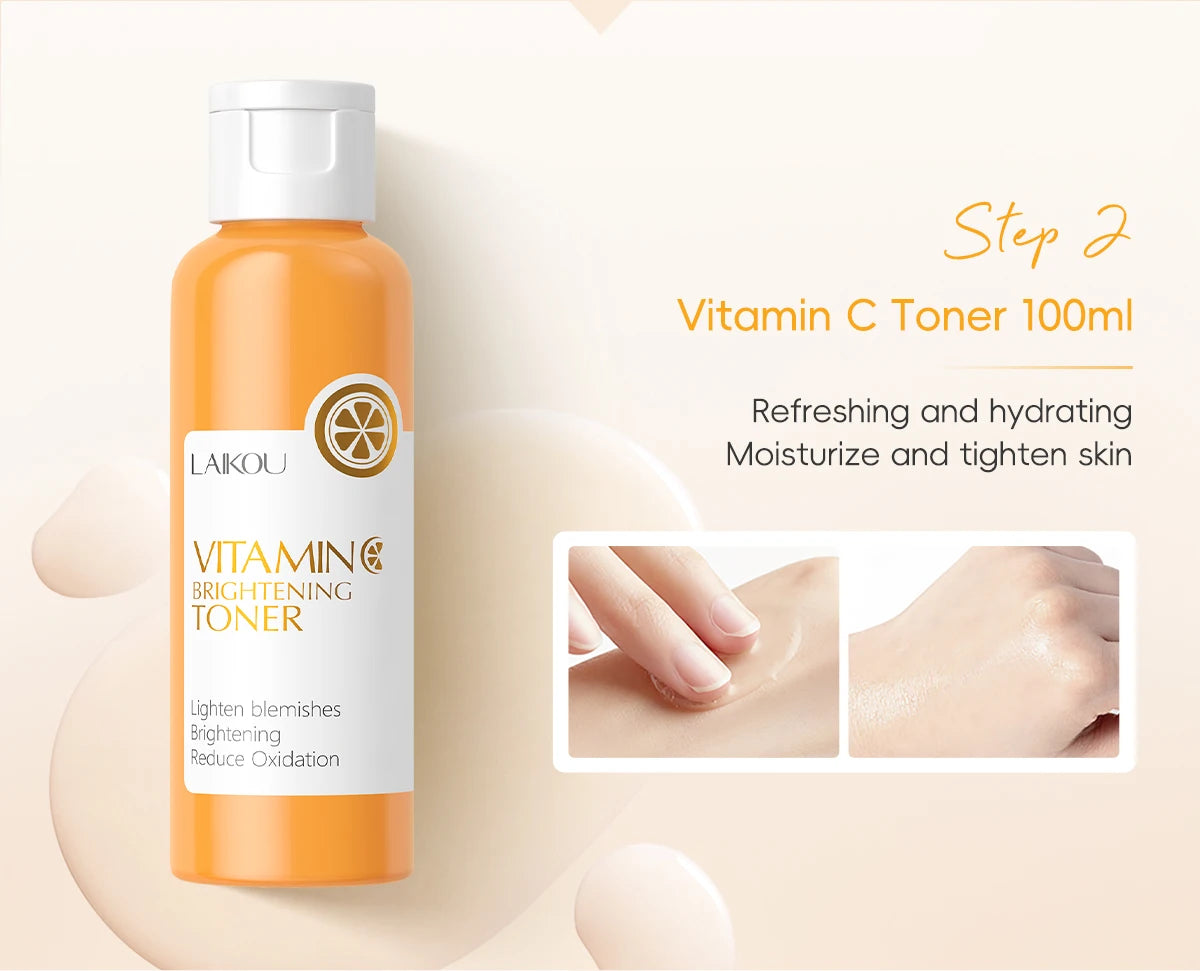Vitamin C Skincare Set – 5-Piece Daily Facial Care Collection