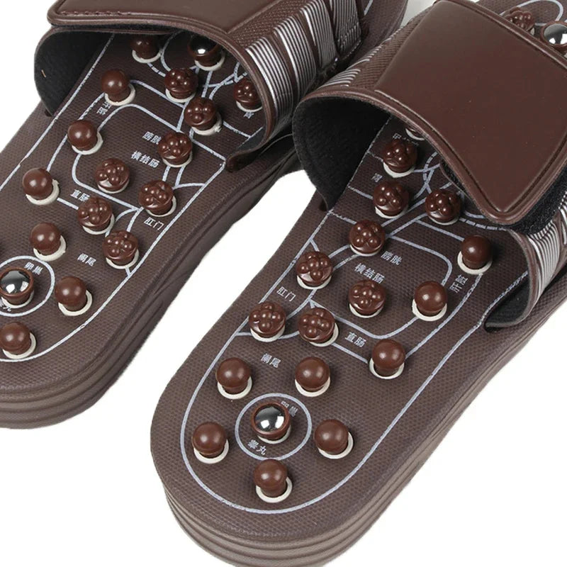 THEIA AcuRelax Reflexology Foot Massage Slippers – Acupressure Wellness Recovery Sandals