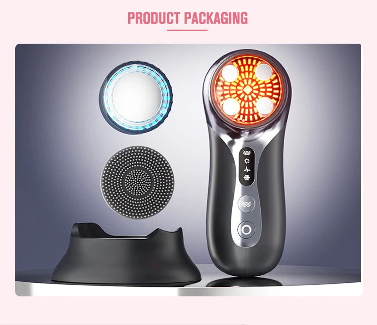 Ultra Facial Therapy PRO – Red & Blue Light Facial Machine for Wrinkle Reduction & Acne Treatment