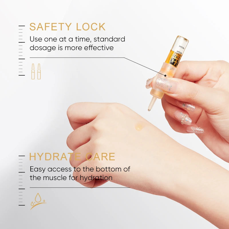 24K Gold Hyaluronic Acid Facial Ampoule Collection – Intensive Hydration & Radiance Skin Treatment