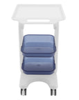 3-Tier Rolling Salon Trolley with Casters