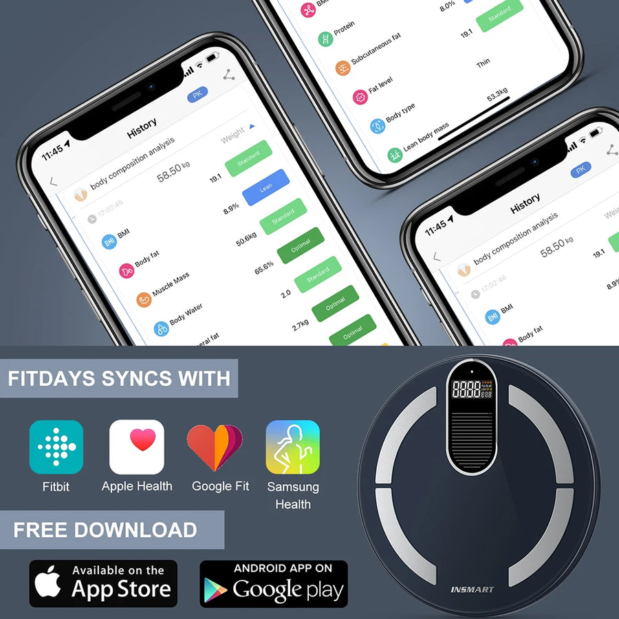 THEIA ISmart Digital Body Weight Scale – Professional BMI & Body Fat Analyzer