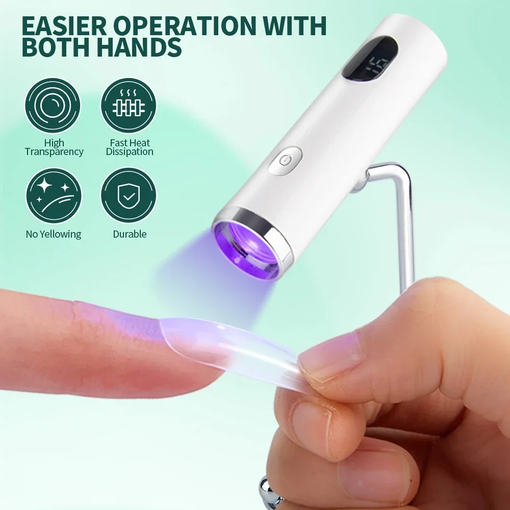 Portable UV LED Nail Lamp with Stand