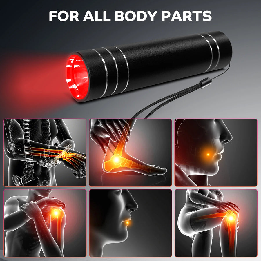 Red Light Therapy Target Torch – Portable & Powerful Light Therapy for Skin, Sleep & Recovery