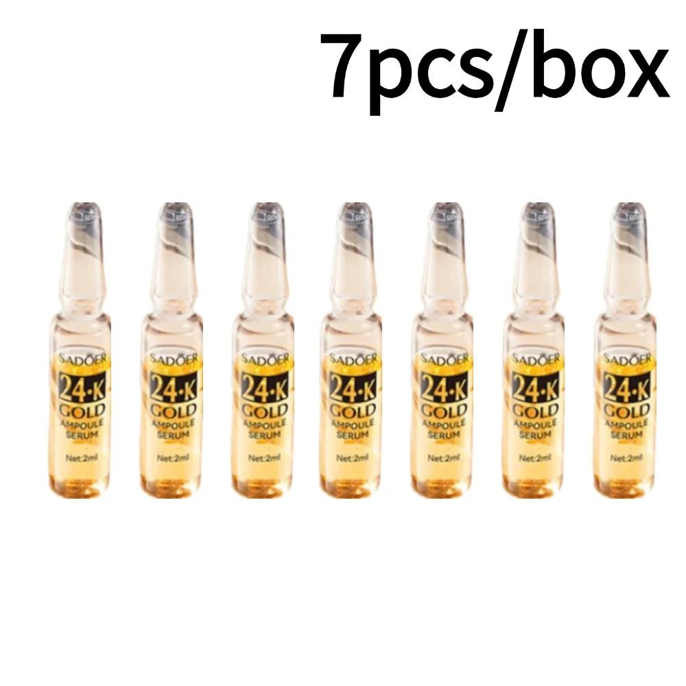 24K Gold Hyaluronic Acid Facial Ampoule Collection – Intensive Hydration & Radiance Skin Treatment