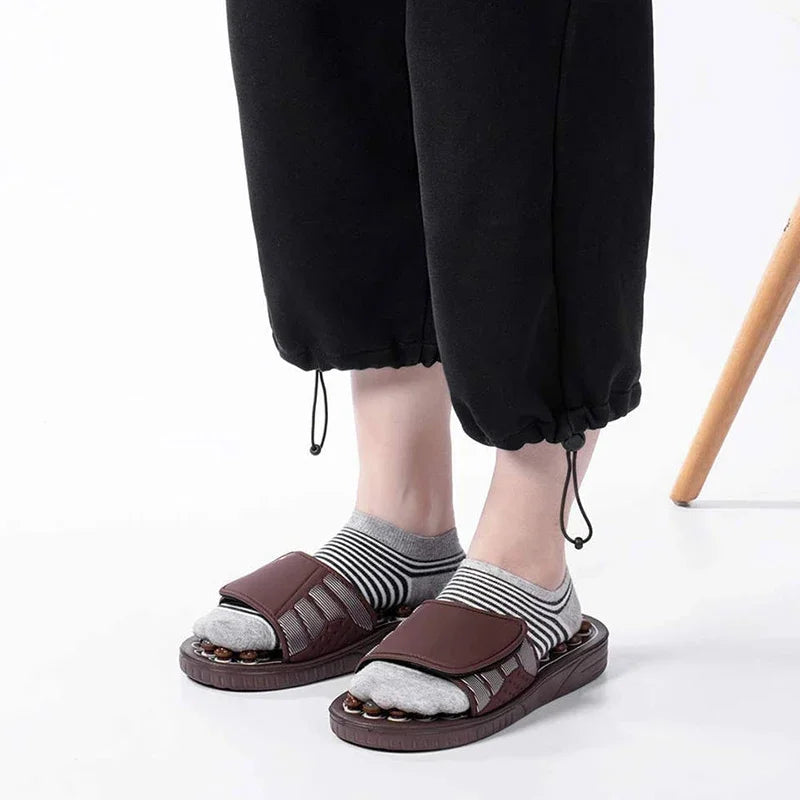 THEIA AcuRelax Reflexology Foot Massage Slippers – Acupressure Wellness Recovery Sandals