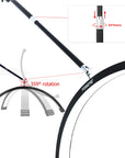 Professional 25-Inch Wall-Mounted LED Beauty Lamp – 40W Adjustable Arm 3200–5600K