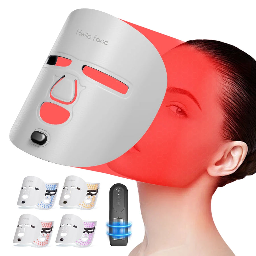 Face Pro Wireless Near-Infrared Light and Red Light Therapy Facial Mask – Advanced Anti-Aging Mask for Radiant Skin