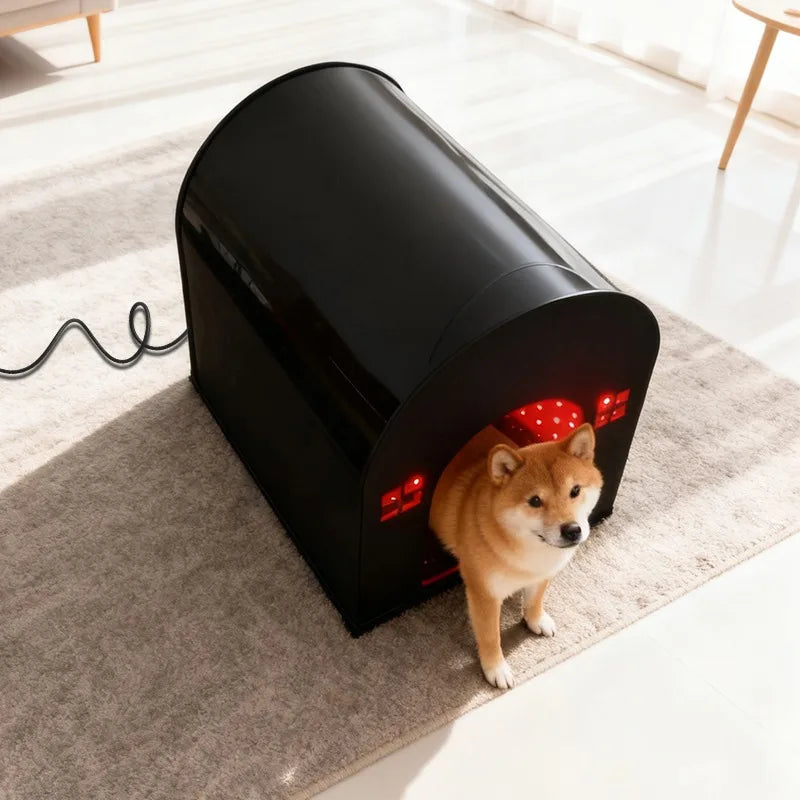 THEIA VetRed Pro Pet Red Light Therapy Cage – 1638 LEDs, 660nm/850nm Veterinary Recovery Chamber for Cats & Small Pets