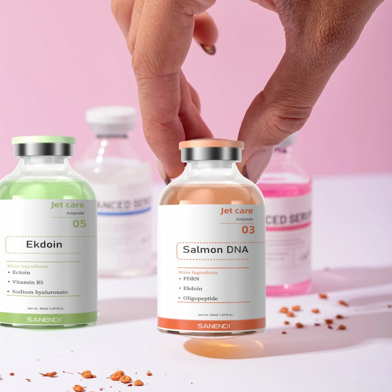 THEIA Professional Skin Booster Serum Collection – Salmon PDRN, Copper Peptide, Vitamin C, Hyaluronic Acid & Glutathione Facial Treatments