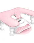 Adjustable U-Shaped Nail Arm Rest – Professional Manicure Hand Rest with Phone Holder