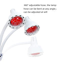 Dual-Head Infrared Heat Therapy Lamp with Adjustable Floor Stand