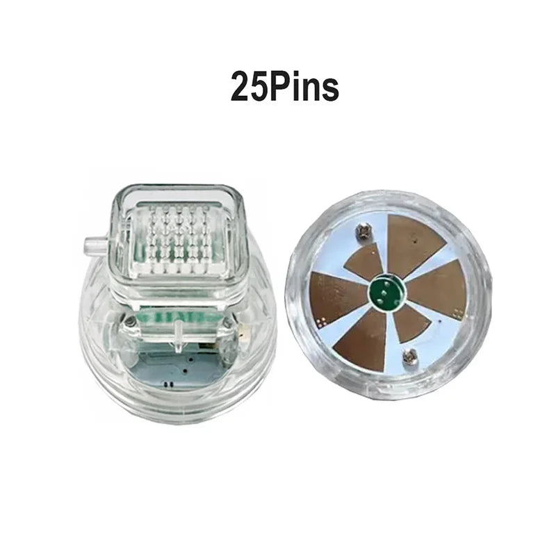 RF Microneedling Replacement Cartridge (10 Pins, 25 Pins, 64 Pins, Nano Crystal) with Disposable Connection Tube for Fractional RF Microneedling Machine
