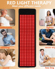 Theia Red Light Therapy Strong Mat Pad with 400PCS 3-In-1 660nm&850nm Relieve Pain,Treat Inflammation,Promote Circulation,Improve Sleep