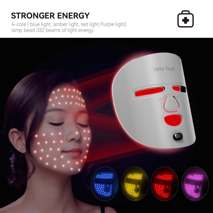 Face Pro Wireless Near-Infrared Light and Red Light Therapy Facial Mask – Advanced Anti-Aging Mask for Radiant Skin