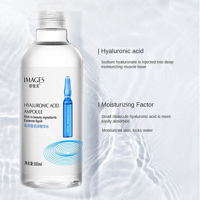 Hyaluronic Acid Facial Essence Serum – Intensive Hydration, Niacinamide & Vitamin C Skin Brightening Formula (150ml / 300ml / 500ml)