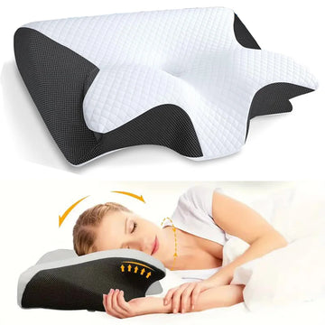 Theia Ergonomic Butterfly Memory Foam Pillow: Ultimate Comfort & Cervical Support